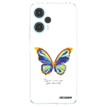 Picasee Xiaomi Poco F5 Hülle - Transparentes Silikon - Diamanty White