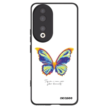 Picasee Honor 90 5G Hülle - Schwarzes Silikon - Diamanty White