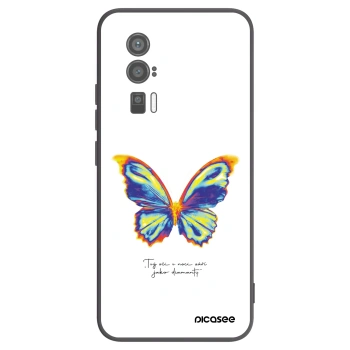 Picasee Xiaomi Poco F5 Pro 5G Hülle - Schwarzes Silikon - Diamanty White