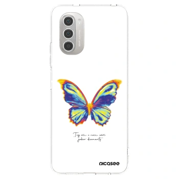 Picasee Motorola Moto G51 Hülle - Transparentes Silikon - Diamanty White