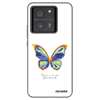 Picasee Xiaomi 13T Pro Hülle - Schwarzes Silikon - Diamanty White