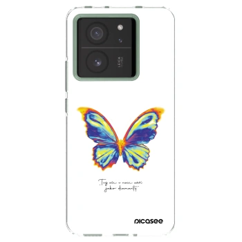 Picasee Xiaomi 13T Pro Hülle - Transparentes Silikon - Diamanty White