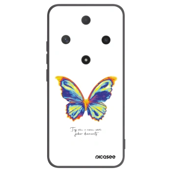 Picasee Honor Magic6 Lite 5G Hülle - Schwarzes Silikon - Diamanty White