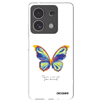 Picasee Xiaomi Redmi Note 13 4G Hülle - Transparentes Silikon - Diamanty White