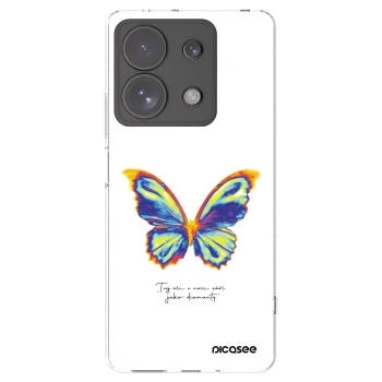 Picasee Xiaomi Redmi Note 13 Pro 4G Hülle - Transparentes Silikon - Diamanty White