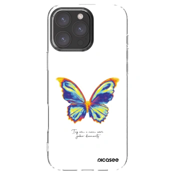 Picasee Apple iPhone 16 Pro Max Hülle - Transparentes Silikon - Diamanty White