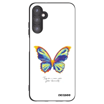 Picasee Samsung Galaxy A05s A057G Hülle - Schwarzes Silikon - Diamanty White