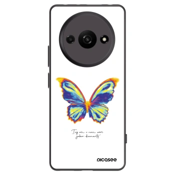 Picasee Xiaomi Redmi A3 Hülle - Schwarzes Silikon - Diamanty White