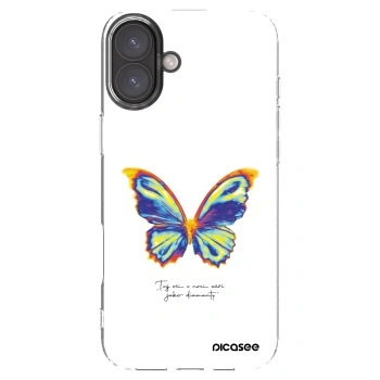 Picasee Apple iPhone 16 Plus Hülle - Transparentes Silikon - Diamanty White