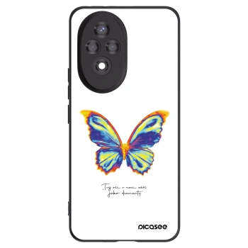 Picasee Honor 200 Pro 5G Hülle - Schwarzes Silikon - Diamanty White