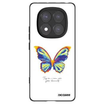 Picasee Xiaomi Redmi Note 14 Pro+ 5G Hülle - Schwarzes Silikon - Diamanty White