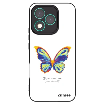 Picasee Honor 400 Lite 5G Hülle - Schwarzes Silikon - Diamanty White