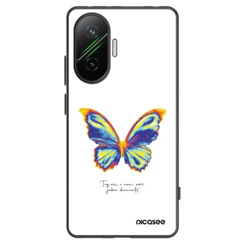 Picasee Xiaomi Poco F7 Pro 5G Hülle - Schwarzes Silikon - Diamanty White