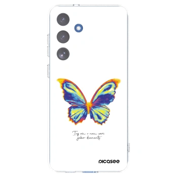 Picasee Samsung Galaxy S25 FE 5G Hülle - Transparentes Silikon - Diamanty White