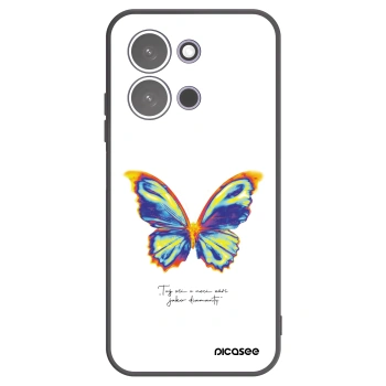 Picasee Xiaomi Redmi 15C 5G Hülle - Schwarzes Silikon - Diamanty White