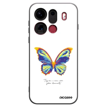 Picasee OPPO Find X9 Pro Hülle - Schwarzes Silikon - Diamanty White