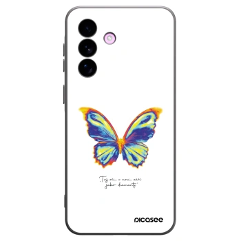 Picasee Samsung Galaxy A57 5G Hülle - Schwarzes Silikon - Diamanty White