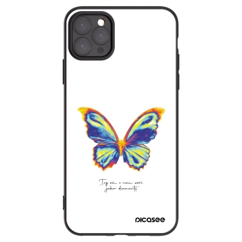 Picasee Apple iPhone 11 Pro Max Hülle - Schwarzes Silikon - Diamanty White