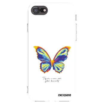 Picasee Apple iPhone 8 Hülle - Transparentes Silikon - Diamanty White