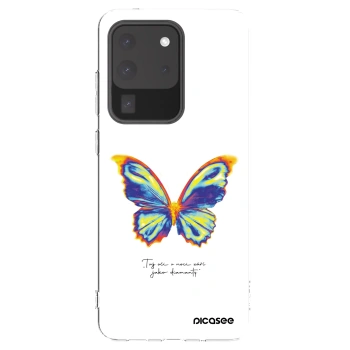 Picasee Samsung Galaxy S20 Ultra 5G G988F Hülle - Transparentes Silikon - Diamanty White