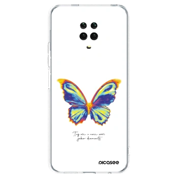 Picasee Xiaomi Redmi Note 9S Hülle - Transparentes Silikon - Diamanty White