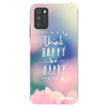 Picasee Xiaomi Poco M3 Hülle - Transparentes Silikon - Denke positiv!