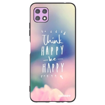 Picasee Samsung Galaxy A22 A226B 5G Hülle - Schwarzes Silikon - Denke positiv!