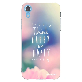 Picasee Apple iPhone XR Hülle - Transparentes Silikon - Denke positiv!