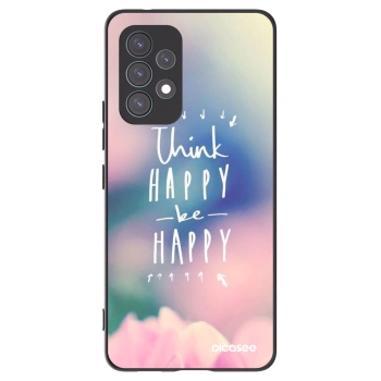 Picasee Samsung Galaxy A53 5G A536 Hülle - Schwarzes Silikon - Denke positiv!