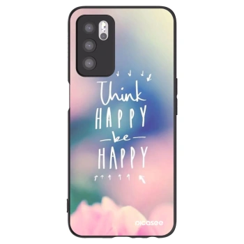 Picasee OPPO A16 Hülle - Schwarzes Silikon - Denke positiv!