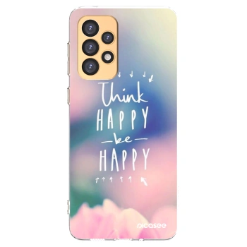 Picasee Samsung Galaxy A33 5G A336 Hülle - Transparentes Silikon - Denke positiv!