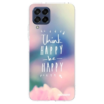 Picasee Samsung Galaxy M53 5G Hülle - Transparentes Silikon - Denke positiv!