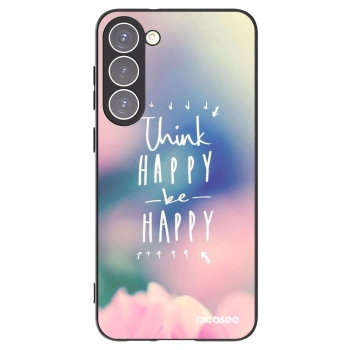 Picasee Samsung Galaxy S23+ 5G Hülle - Schwarzes Silikon - Denke positiv!