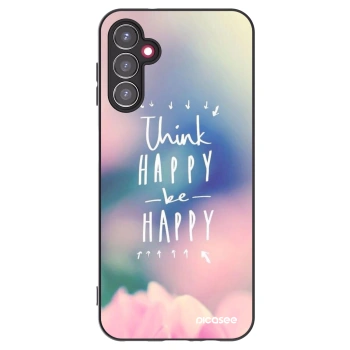 Picasee Samsung Galaxy A14 4G A145R Hülle - Schwarzes Silikon - Denke positiv!