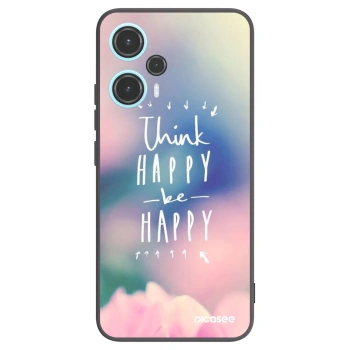 Picasee Xiaomi Poco F5 Hülle - Schwarzes Silikon - Denke positiv!
