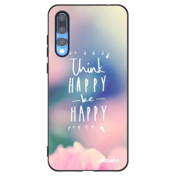 Picasee Huawei P20 Pro Hülle - Schwarzes Silikon - Denke positiv!