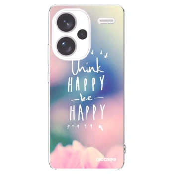 Picasee Xiaomi Redmi Note 13 Pro+ 5G Hülle - Transparentes Silikon - Denke positiv!