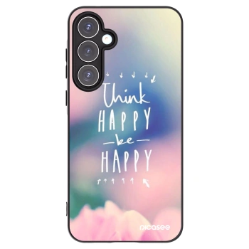 Picasee Samsung Galaxy A55 5G A556B Hülle - Schwarzes Silikon - Denke positiv!