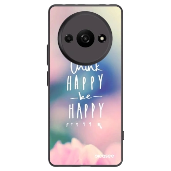 Picasee Xiaomi Redmi A3 Hülle - Schwarzes Silikon - Denke positiv!
