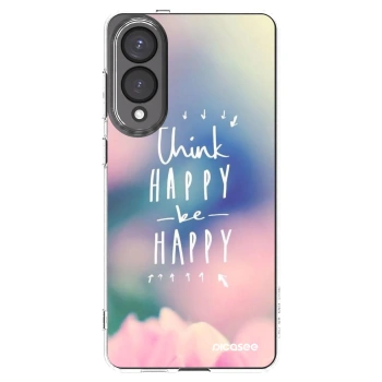 Picasee Samsung Galaxy S25 Edge 5G Hülle - Transparentes Silikon - Denke positiv!