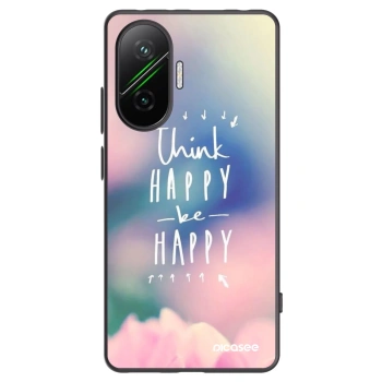 Picasee Xiaomi Poco F7 5G Hülle - Schwarzes Silikon - Denke positiv!