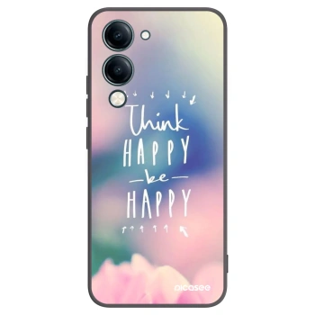 Picasee Vivo Y29s 5G Hülle - Schwarzes Silikon - Denke positiv!