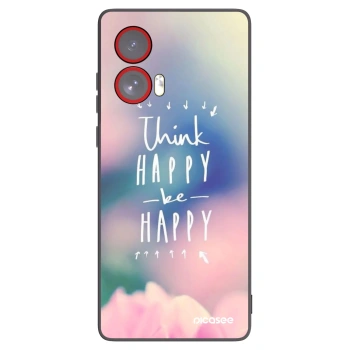 Picasee Motorola Edge 50 Fusion Hülle - Schwarzes Silikon - Denke positiv!