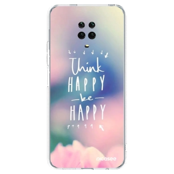 Picasee Xiaomi Redmi Note 9 Pro Hülle - Transparentes Silikon - Denke positiv!