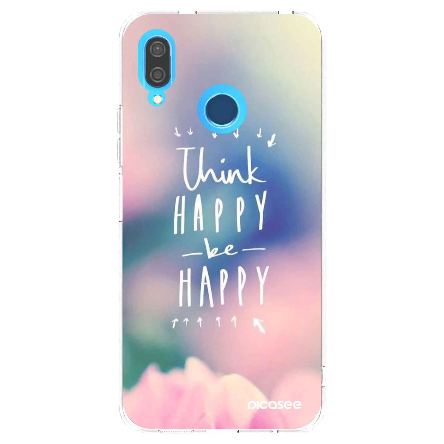 Picasee Huawei P20 Lite Hülle - Transparentes Silikon - Denke positiv!