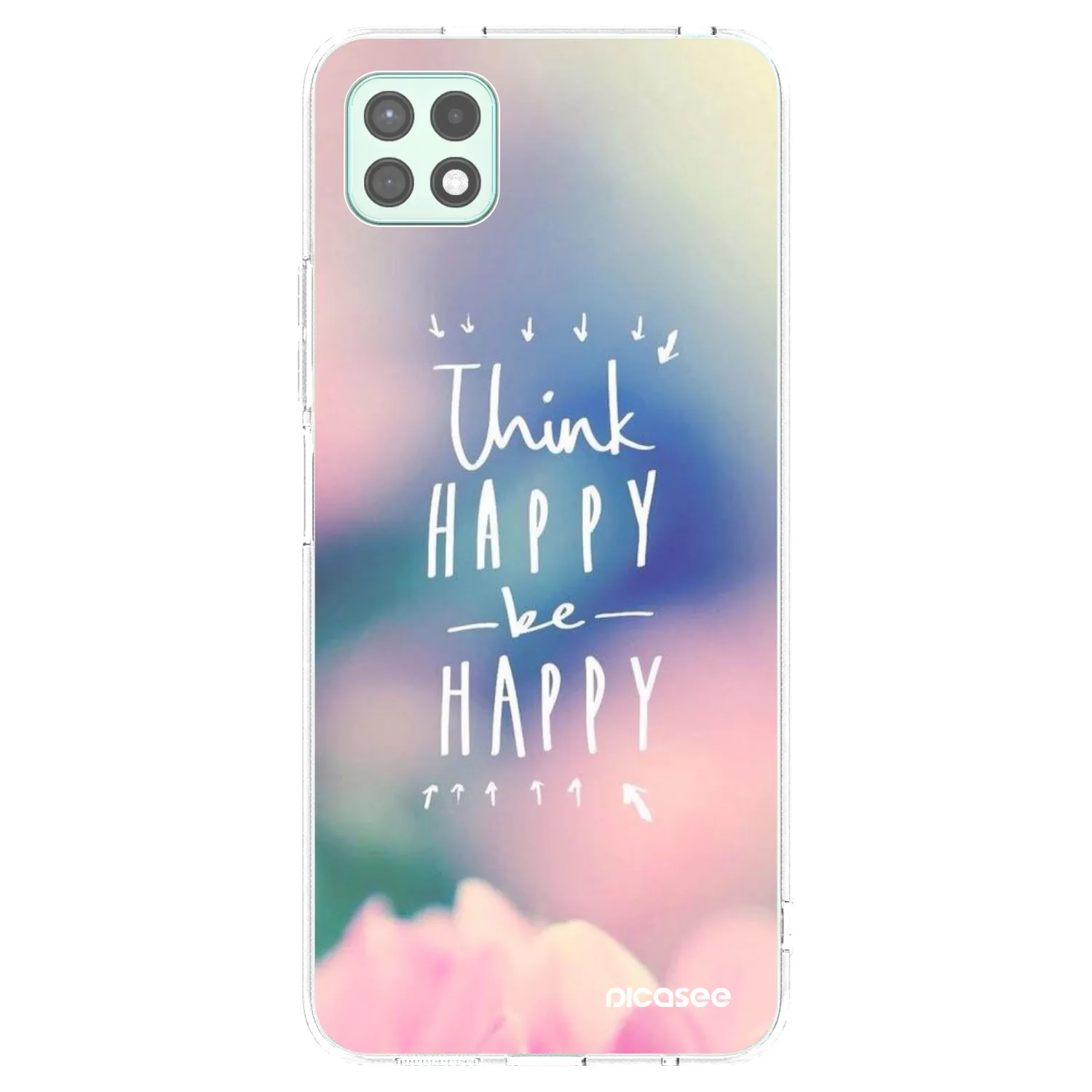 Picasee Samsung Galaxy A22 A226B 5G Hülle - Transparentes Silikon - Denke positiv!