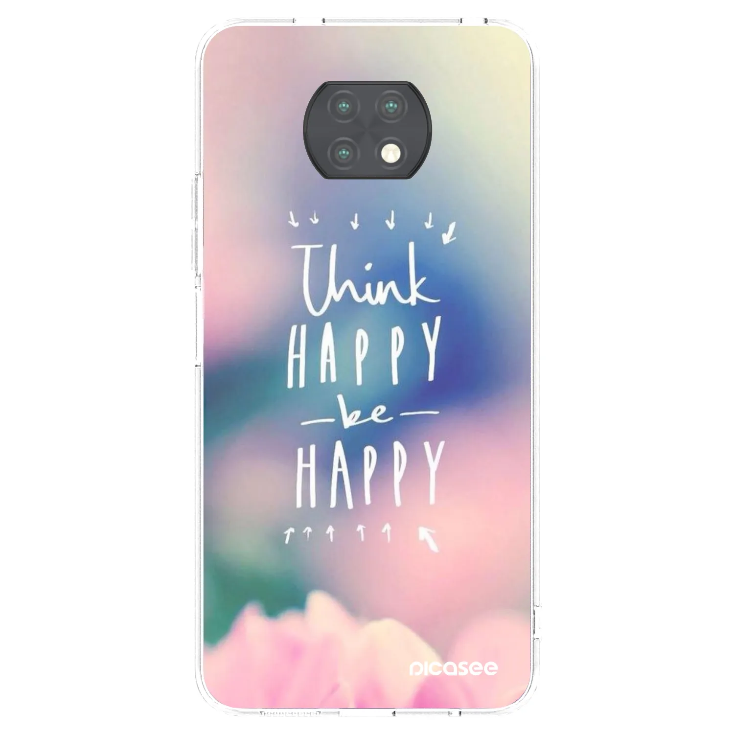 Picasee Xiaomi Redmi Note 9T Hülle - Transparentes Silikon - Denke positiv!
