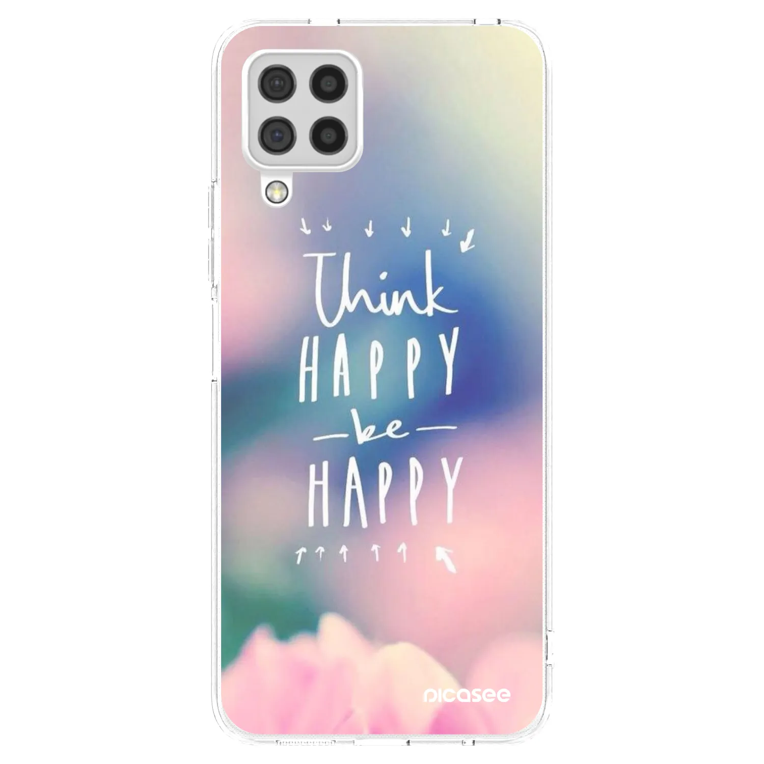 Picasee Samsung Galaxy A22 A225F 4G Hülle - Transparentes Silikon - Denke positiv!