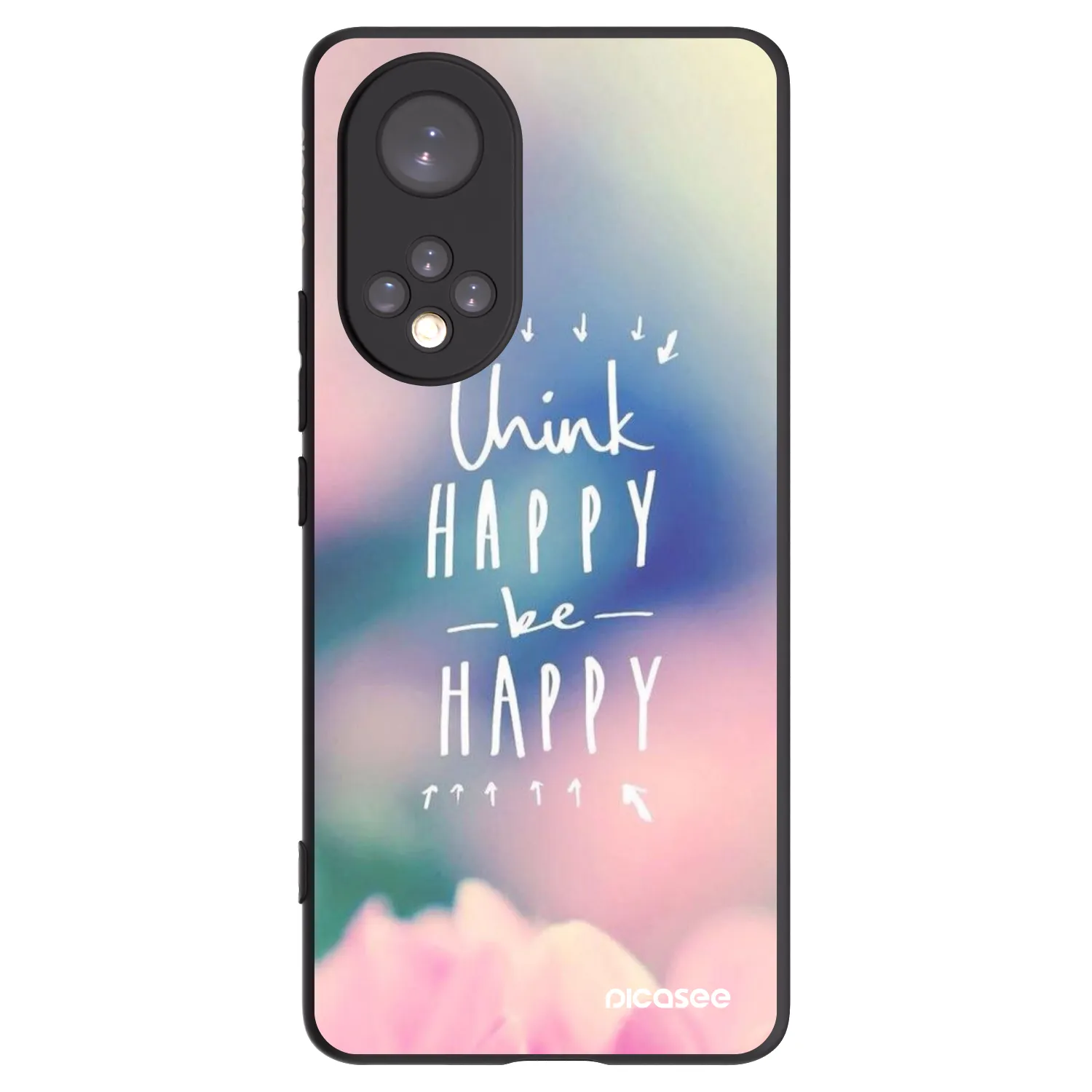 Picasee Honor 50 5G Hülle - Schwarzes Silikon - Denke positiv!