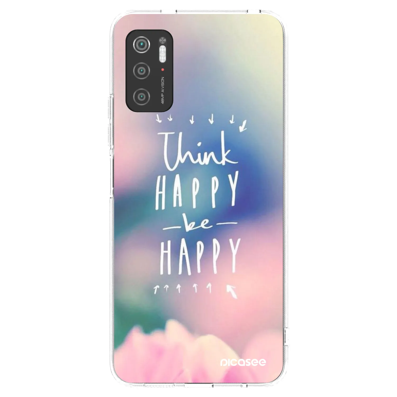 Picasee Xiaomi Poco M3 Pro 5G Hülle - Transparentes Silikon - Denke positiv!